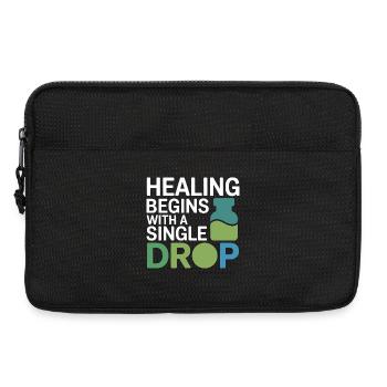 Homeopathy Healing Begins Single Drop Professional - Laptop bag 13" - black - Front