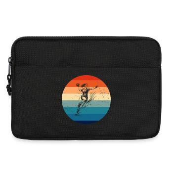 Klassisches Handball Motiv fuer Frauen - Laptoptasche 13" - Schwarz - Vorne
