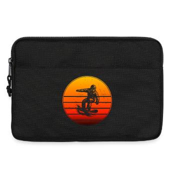 Clear snowboard motif for every day - Laptop bag 13" - black - Front