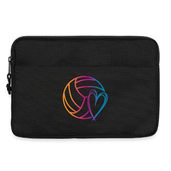 Ballon de volley-ball - Sacoche pour ordinateur portable 13 pouces - noir - Devant