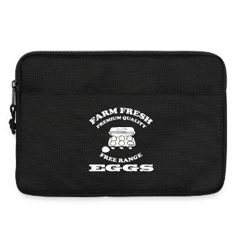 Eggs - Laptop bag 13" - black - Front