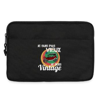 Ich bin kein altes Oldtimer-Auto - Laptoptasche 13" - Schwarz - Vorne