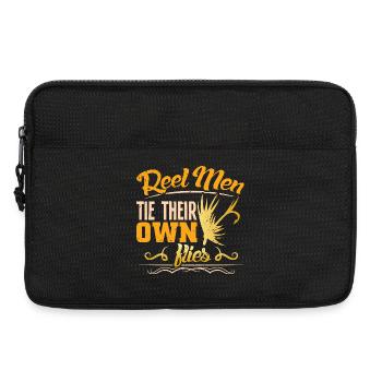 Pêcheur Cadeau Pêche Drôle Pêcheur Pêcheur - Sacoche pour ordinateur portable 13 pouces - noir - Devant