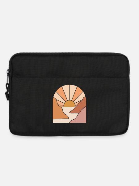 Sunlit Canyon Path - Laptop bag 13" - black