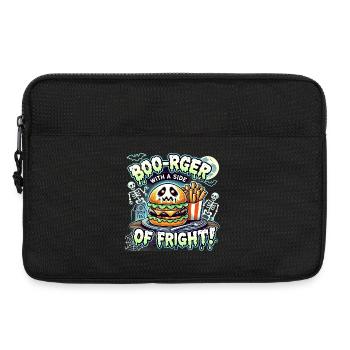 Boo-Rger avec une touche de peur - Sacoche pour ordinateur portable 13 pouces - noir - Devant