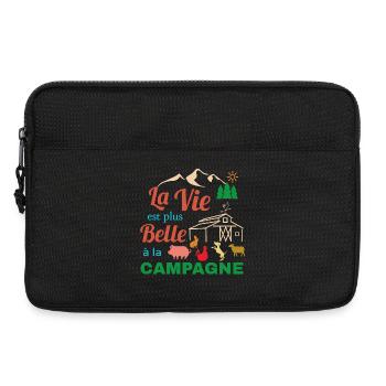 La Vie Belle en Campagne - Sacoche pour ordinateur portable 13 pouces - noir - Devant