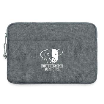 Chien Cochon - Sacoche pour ordinateur portable 13 pouces - gris chiné - Devant