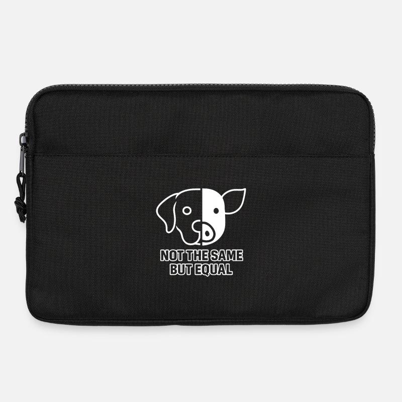 Hund Schwein - Laptoptasche 13" - Schwarz