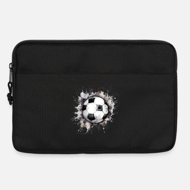 Fußball Ball - Laptoptasche 13" - Schwarz