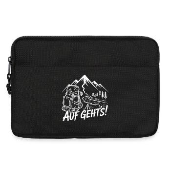 Randonnée d’aventure en montagne avec un sac à dos - Sacoche pour ordinateur portable 13 pouces - noir - Devant