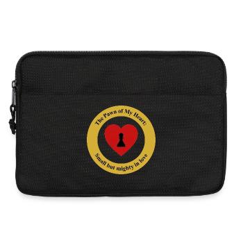 Le pion de mon cœur : petit mais puissant en amour - Sacoche pour ordinateur portable 13 pouces - noir - Devant