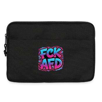 FCK AFD - T-shirt Antifa - Sacoche pour ordinateur portable 13 pouces - noir - Devant