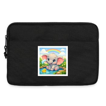 Elli the Elephant - Laptop bag 13" - black - Front