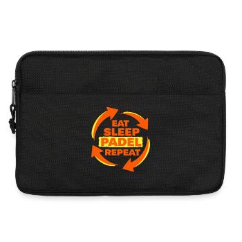 Déclaration d’athlète récurrent Eat Sleep Padel - Sacoche pour ordinateur portable 13 pouces - noir - Devant