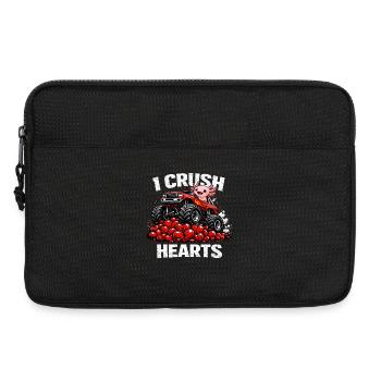  Valentines Day I Crush Hearts Axolotl Monster - Laptop bag 13" - black - Front