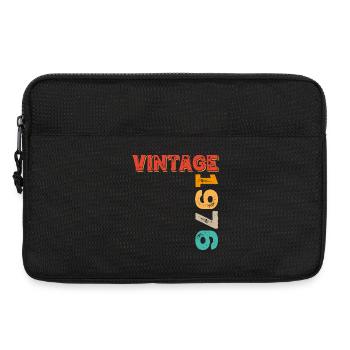 Vintage 1976 - Laptoptasche 13" - Schwarz - Vorne