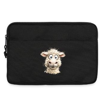 Laughing Sheep Cartoon Pop - Laptop bag 13" - black - Front
