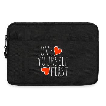 Love Yourself First Self-Love Self-Care - Laptop bag 13" - black - Front