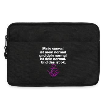 MY NORMAL IS MY NORMAL, YOURS IS ALL OK ✌️ - Laptop bag 13" - black - Front