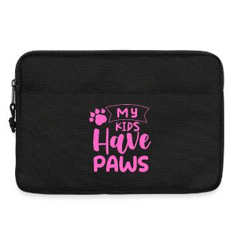my_kids_have_paws - Laptoptasche 13" - Schwarz - Vorne
