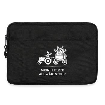 Meine Letzte Auswärtstour, Trecker Bierfass JGA W - Laptoptasche 13" - Schwarz - Vorne