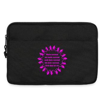 MY NORMAL IS MY NORMAL, YOURS IS ALL OK ✌️ - Laptop bag 13" - black - Front