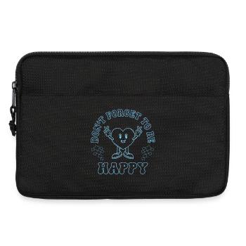 Don’t Forget to Be Happy – Vintage Herz Design - Laptoptasche 13" - Schwarz - Vorne