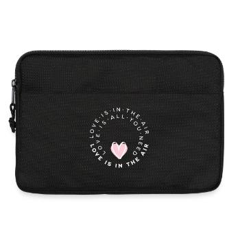 Liebe liegt in der Luft Kreisherz - Laptoptasche 13" - Schwarz - Vorne