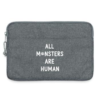 Tous les monstres sont humains - Sacoche pour ordinateur portable 13 pouces - gris chiné - Devant
