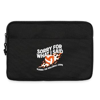 Citation du volley-ball de plage - Sacoche pour ordinateur portable 13 pouces - noir - Devant