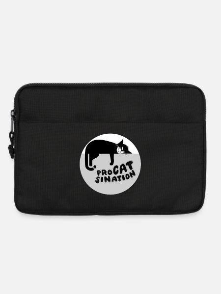 Typ-o-Cat #87 ProCATsination - Laptoptasche 13" - Schwarz