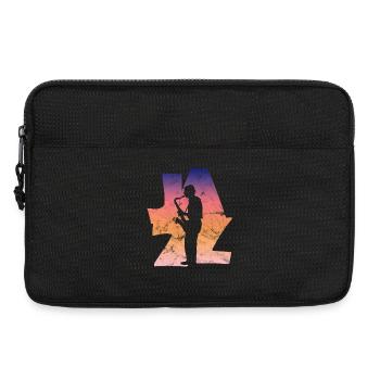 Saxophoniste de jazz - Sacoche pour ordinateur portable 13 pouces - noir - Devant