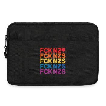 FCK NZS - Antifa Tee - Laptoptasche 13" - Schwarz - Vorne