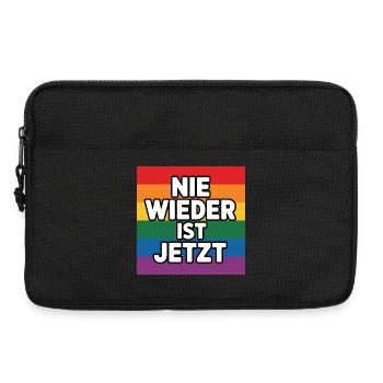 Nie wieder ist Jetzt ! - Logo Cool Pride - Sacoche pour ordinateur portable 13 pouces - noir - Devant