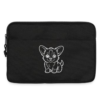 Chihuahua Linienkawaii Hund - Laptoptasche 13" - Schwarz - Vorne