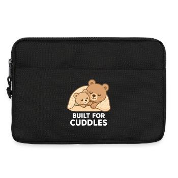 Two Bears to Cuddle – Built for Cuddles - Laptop bag 13" - black - Front