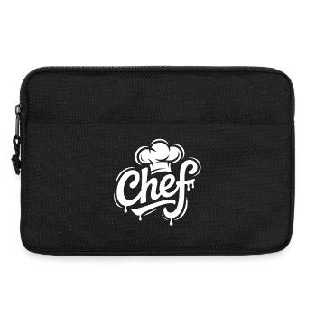 Küchenchef Logo Schriftzug - Laptoptasche 13" - Schwarz - Vorne