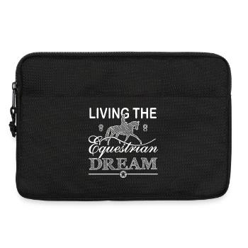 Vivre le rêve équestre - Édition Dressage - Sacoche pour ordinateur portable 13 pouces - noir - Devant