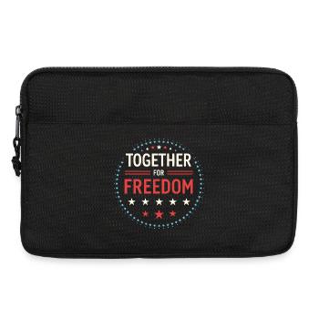 Ensemble pour la Liberté – Badge Étoilé - Sacoche pour ordinateur portable 13 pouces - noir - Devant