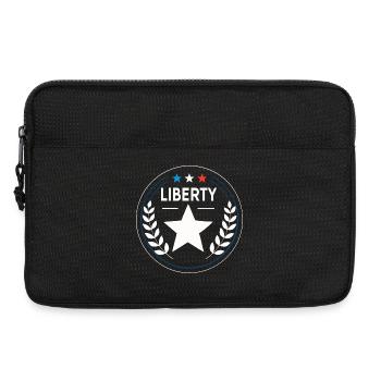Star and Laurel Freedom Badge - Laptop bag 13" - black - Front