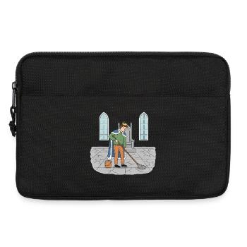 Roi Nettoie le Château - Sacoche pour ordinateur portable 13 pouces - noir - Devant