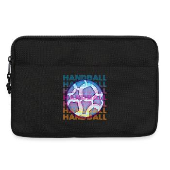 Handball vintage - Sacoche pour ordinateur portable 13 pouces - noir - Devant