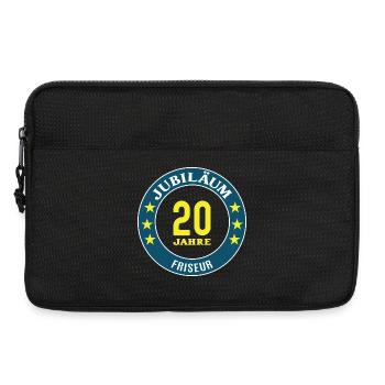 Friseur Jubiläum 20 Jahre 20. jähriges Jubilaeum - Laptoptasche 13" - Schwarz - Vorne