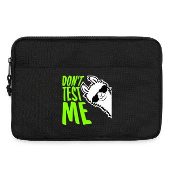 Ne me teste pas Lama Citation drôle coquine Logo - Sacoche pour ordinateur portable 13 pouces - noir - Devant