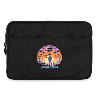VR pioneer in Abendrot-Land - Laptop bag 13" - black - Front