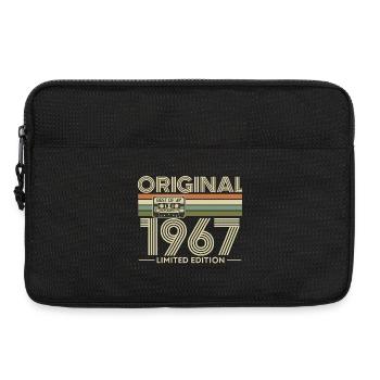 Originales Vintage-Erbstück von 1967 - Laptoptasche 13" - Schwarz - Vorne