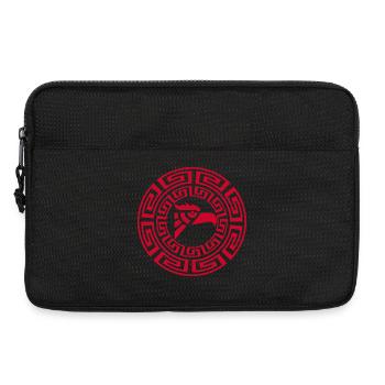 Emblème de l'aigle rouge - Sacoche pour ordinateur portable 13 pouces - noir - Devant