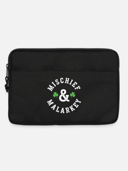 Mischief & Malarkey Shamrock Logo - Laptoptasche 13" - Schwarz