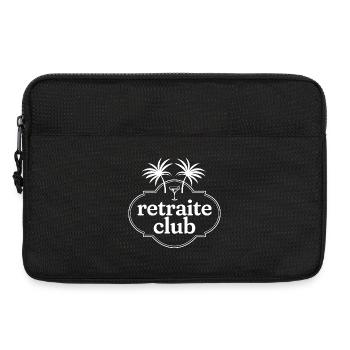Retraite Club (texte blanc) - Sacoche pour ordinateur portable 13 pouces - noir - Devant