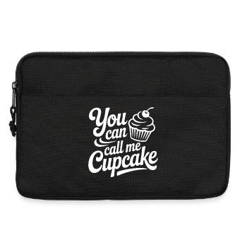 Tu peux m’appeler Cupcake - Sacoche pour ordinateur portable 13 pouces - noir - Devant